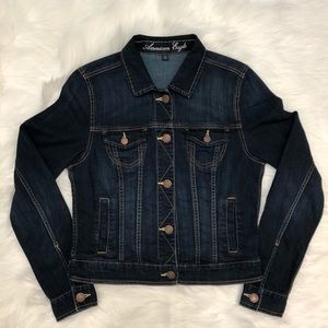 American Eagle Classic Stretch Denim Jacket Size L